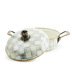 MacKenzie-Childs Sterling Check Cookware 3 Qt. Casserole